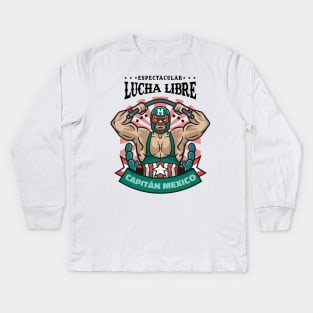 lucha libre Kids Long Sleeve T-Shirt